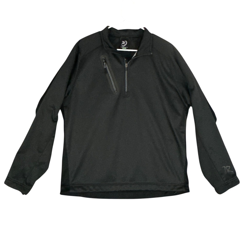 Zero Restriction Performance Quarter Zip Pullover Golf Jacket Men's Medium Black